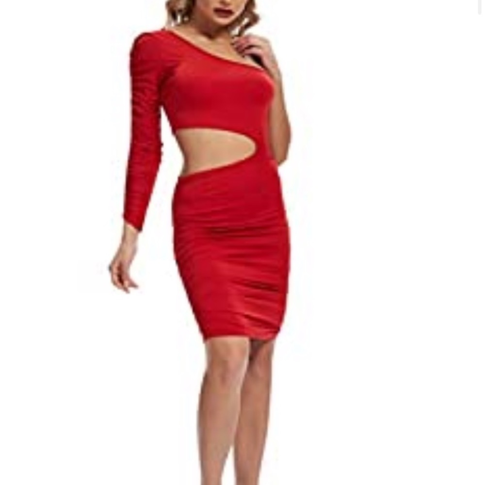 Women’s Bodycon One Shoulder Dress
